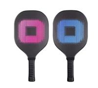 Wooden Pickleball Rackets - Lightweight Paddle | 39x19.5cm Size, 280g Weight, Pink Blue Colors, Portable Pickleball Equipment for Beginners Sports Fans Training