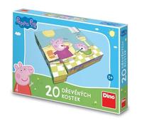 Wooden Picture Blocks Peppa Pig 20 Pcs Jigsaw