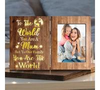 Wooden Picture Frame with Lamp Gifts for Mum from Daughter Son
