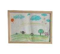 Wooden Picture Frames for Crafts,Wooden Frames - Rustic Wall Frame,Unfinished Wall Decor for Home,Versatile Photo Frame Craft or Hanging