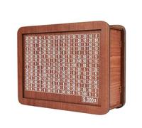 Wooden PiggyBanks Reusable Handmade Money Box PiggyBanks With Saving Goal And Number To Check For Help The Habits Wooden Money Box