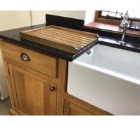 Wooden Pine Worktop Draining Board for a Belfast/Butler Sink