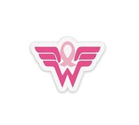 Wooden Pink Ribbon Breast Cancer Awareness Pin Fight Breast Cancer Faith Courage Badges Brooch for Women, S, Wood, no gemstone