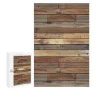 Wooden Planks Fun Wooden Picture Vertical Version Puzzle Creative Gift Wood Jigsaw for Adults And Family Game