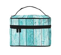 Wooden Planks Texture Wallpaper Travel Makeup Bag - Elegant and Spacious Cosmetic Organizer for On-The-Go