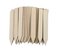 Wooden Plant Labels 50pcs Garden Markers Stakes for Potted Plants | Reusable Beige Wood Tags, Visible Writing Surface, Suitable for Flower Pots, Nurseries, Botanical Gardens and Home Gardeners