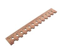 Wooden Plant Seed Spacing Ruler for Gardening Beige
