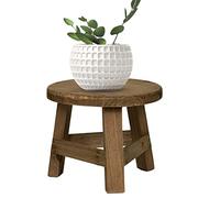 Wooden Plant Stool Indoor Plant Stand, Vintage Planter Display Holders For Flower Pots Plant Pot Riser Stand, Decorative For Indoor Outdoor Home Patio - 15CM Tall