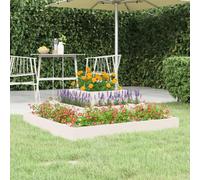 Wooden Planter 3-Tier Solid Pine White Pine 80x80x27 cm Raised Garden Bed-Decor