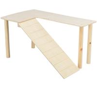 Wooden Platform with Ramp Mice Hamster 47 × 25 × 30 cm