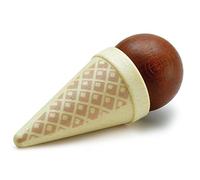 Wooden Play Food - Chocolate Ice Cream Cone Toy by Erzi