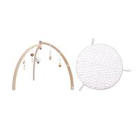 Wooden Play Gym - Sensory Play Arc, Gym For, Hanging Interactive Activity Center with Toys | Indoor Wooden Play Gym