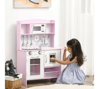 Wooden Play Kitchen with Lights Sounds