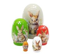 Wooden plug-in dolls with Easter bunny design for spring decoration, traditional Russian, decoration for home, living room, bedroom, fireplace, hallway, desk