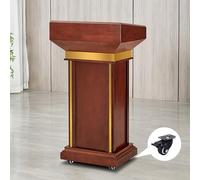 Wooden Podium for Churches - Sturdy Speaker Stand with Reading Platform Perfect for Classrooms and Professal Presentats (112 cm) Enhance Your Speaking Experience!