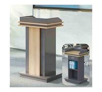 Wooden Podium for Presentations Church Pulpit Stable Reading Stand for Conferences Weddings ClassroomsBaffle Type with Drawer