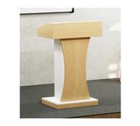 Wooden Podium for Presentatsle Conference Pulpit Versatile for Office School Church Easy to Set UpPerfect for Any Event Wood Color