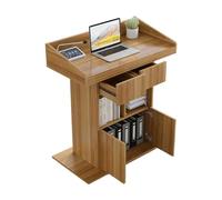 Wooden Podium for Public Speaking Sturdy Lectern with Storage Cabinets & Drawers for Church Presentations Events Sermons and Conferences