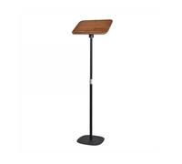 Wooden Podium, Portable Lectern with Adjustable Height and Angle for School, Office, Conference, Up to 10kg Capacity