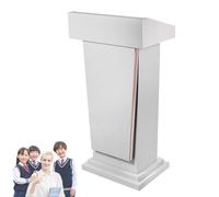 Wooden Podium Stand, Adjustable Lectern for Church, School & Seminar, Slanted Pulpit for Restaurants, Professional Public Speaking, Durable & Stylish Design