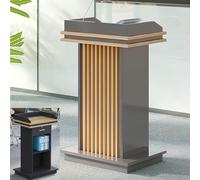 Wooden Podium Stand for Conferences & Churches Debate Lectern with Drawer Classroom Teaching Support Ideal for University Events & Public Speaking