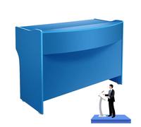 Wooden Podium Stand with Storage Adjustable Lectern for Churches Schools & Seminars Mic Stand Space Pulpit for Restaurants and Events