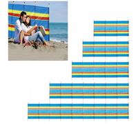 Wooden Pole Windbreaks - 4, 5, 6, 8, 10 Pole Options - Camping, Beach Privacy, Garden Windbreaker & Sun Shelter - Heavy Duty Wind Breakers Tent for Outdoor Adventures ( 4 Pole: 4ft High x 7ft Long)