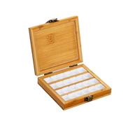 Wooden Portable Color Mixing Tray for Artists Featuring Multiple Blending Areas and Fine Texture for Outdoor Sketching Wooden Watercolor Color Scheme