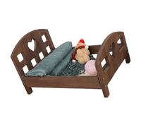Wooden Posing Bed for Newborns Photography 0-3 Month Baby Photoshoots Props Professional Studio Crib Bed Props Wooden Posing