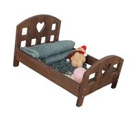 Wooden Posing Bed for Newborns Photography 0-3 Month Baby Photoshoots Props Professional Studio Crib Bed Props Wooden Baby Bed