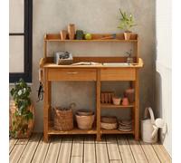 Wooden Potting Table Natural - Sweeek