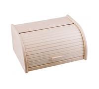 Wooden Practic bread box with roll up cover compact mobile model 20080400