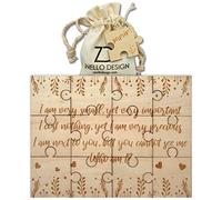 Wooden Pregnancy Announcement Puzzle - Unique Baby Reveal Gift for Future Grandma, Grandpa, Dad, Mum & Godparents - Funny Baby Announcement Idea, Gender Reveal or Pregnancy Gift