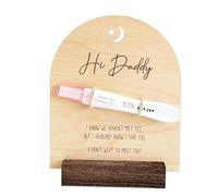 Wooden Pregnancy Announcement Sign | Surprise Pregnancy Announcement | Wood Pregnancy Announce | Set with Ultrasound Frame, Baby Shoes and Message for a Memorable Surprise