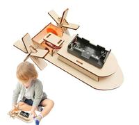 Wooden Preschool Educational Set STEM Science Toy - DIY Experiment Craft Kit | Early Learning Activity - Technology Project Model For Children Classroom Home Teaching Easy Use