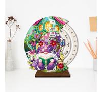 Wooden Printer Table Almanac,3D Crystal Bead Assembly Kit Craft Kit - Desk Stand, Table Top Decorations for Shelf, Classroom, Hotel, Apartment, Bedroom, Dorm, Dorm,