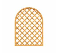 Wooden Privacy Fence Panel, Decorative Outdoor/Indoor Screen, Plant Support Frame for Terrace, Deck, Lawn, Garden, Backyard - Yellow, 90x120cm
