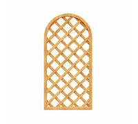 Wooden Privacy Fence Panel, Decorative Outdoor/Indoor Screen, Plant Support Frame for Terrace, Deck, Lawn, Garden, Backyard (Yellow, 60x120cm)