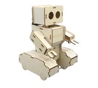 Wooden Programmable Educational Robot with Sound Sensors Voice Controlled for Enhancing Logical Thinking in Students Voice Control Robot