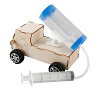 Wooden Projectile Launching Car Building Set Kids Educational Toy Physics Learning Tool for Classroom Science Experiment Educational Science Project