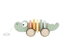 Wooden Pull Along Crocodile, Push Pull Toy, 12 Months+, 28cm Length