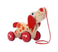 Wooden Pull Toy - Puppy child Walking, Game With String, Developmental Kids Games Equipment, Motor Skills Learning Toyes, Woodens Pulls Along Activity Toys | For Child Development Play