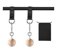 Wooden Pull Up Grips Hand Grips Strength Trainer Exerciser Pull Up for Chin Up Bar, Kettlebell, Barbell Home Gym Workout Equipment Rock Climbing Grips for Strength Training Max Load 500lbs(3)