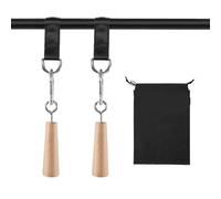 Wooden Pull Up Grips Hand Grips Strength Trainer Exerciser Pull Up for Chin Up Bar, Kettlebell, Barbell Home Gym Workout Equipment Rock Climbing Grips for Strength Training Max Load 500lbs(2)