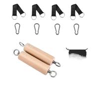 Wooden Pull Up Grips Hand Grips Strength Trainer Exerciser Pull Up for Chin Up Bar, Kettlebell, Barbell Home Gym Workout Equipment Rock Climbing Grips for Strength Training Max Load 500lbs(5)