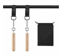 Wooden Pull Up Grips Hand Grips Strength Trainer Exerciser Pull Up for Chin Up Bar, Kettlebell, Barbell Home Gym Workout Equipment Rock Climbing Grips for Strength Training Max Load 500lbs(1)