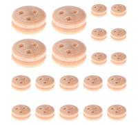 Wooden Pulley Blocks, Ship Model Pulley, Reusable Toy with Wooden Wheels, 20 x Portable Ship Model Kit, Sailing Boat Model Accessories for Men, Women