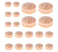 Wooden Pulley Blocks - Small Model Shipways Blocks,20x Wooden Block, Portable Sailing Boat Model Accessories for Men, Women
