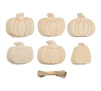 Wooden Pumpkin Cutout Unfinished Blank for DIY Craft Decor