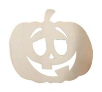 Wooden Pumpkin Cutouts - Pumpkin Wood Crafts For Painting | Hand Painted Halloween Pumpkin Banner | Indoor And Outdoor Harvest Festival Decoration | Ad